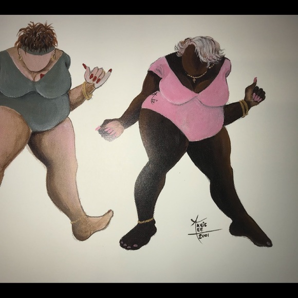 COPY - Vintage art print by ANNIE LEE THE Artist … - Picture 4 of 4